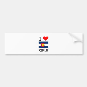 I Love RIFLE Colorado Bumper Sticker