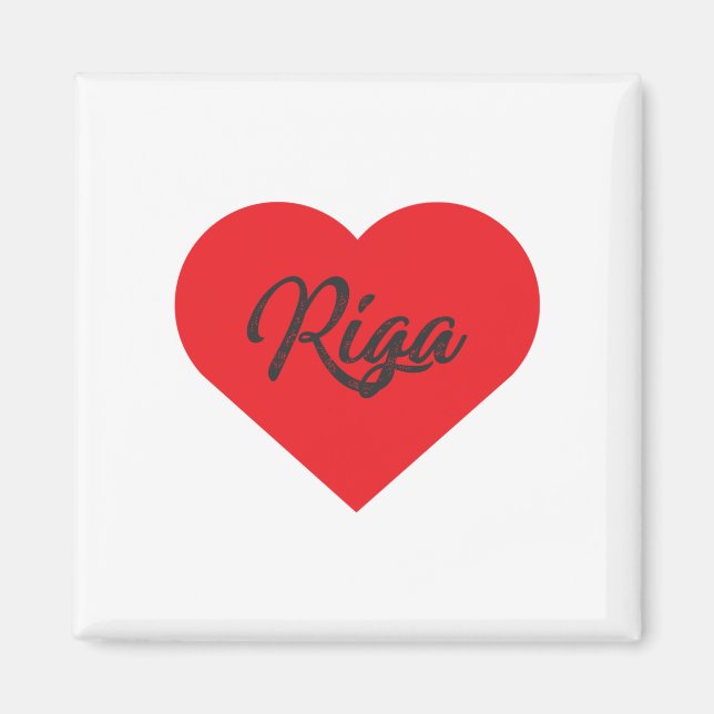 I Love Riga - Latvia Magnet (Front)