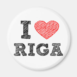 I Love Riga Magnet