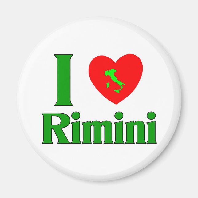 I Love Rimini Italy Magnet (Front)