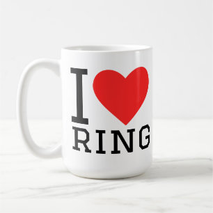 I love ring  coffee mug