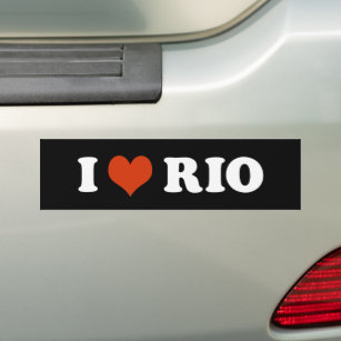 I Love Rio Bumper Sticker