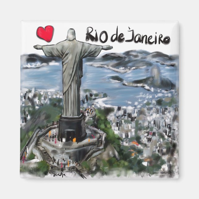 I love Rio de Janeiro Magnet (Front)