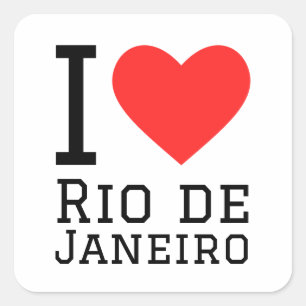 I love Rio de Janeiro  Square Sticker
