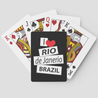 I Love Rio de Janerio Brazil Playing Cards