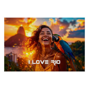 I LOVE RIO - RIO DE JANEIRO POSTER