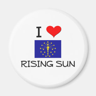 I Love RISING SUN Indiana Magnet