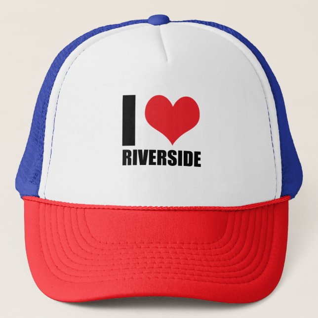 I love Riverside Trucker Hat (Front)