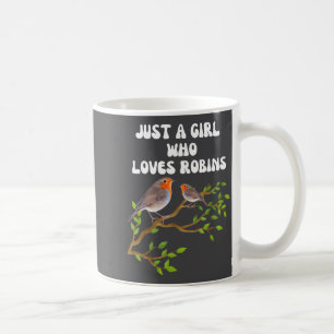 I Love Robins Bird Lover Colourful Present  Coffee Mug