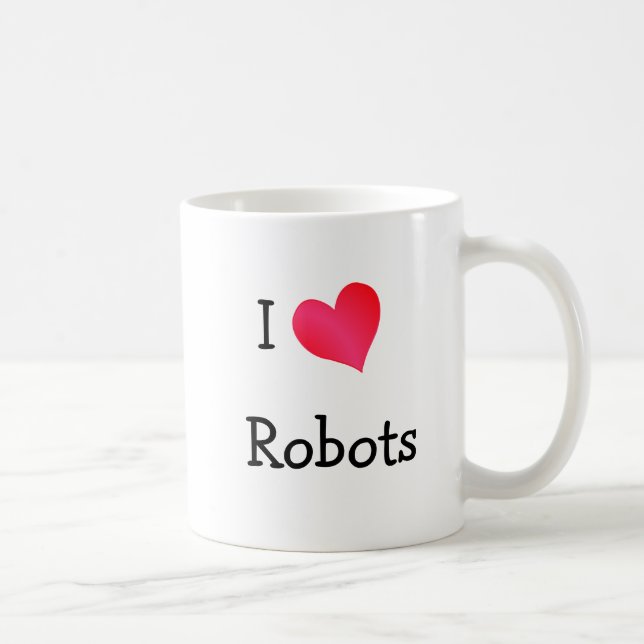I Love Robots Coffee Mug (Right)