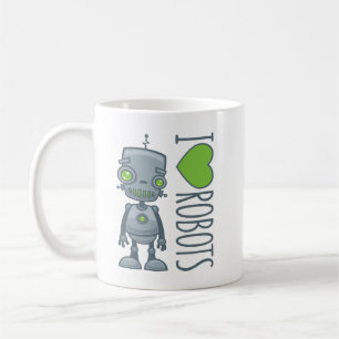 I Love Robots Coffee Mug