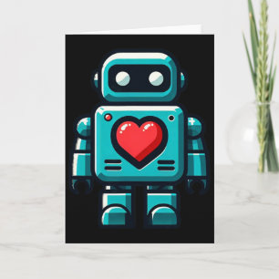 I Love Robots Happy Valentine Apparel Card