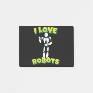 I Love Robots Robotics Post-it Notes
