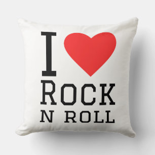 I love rock and roll cushion