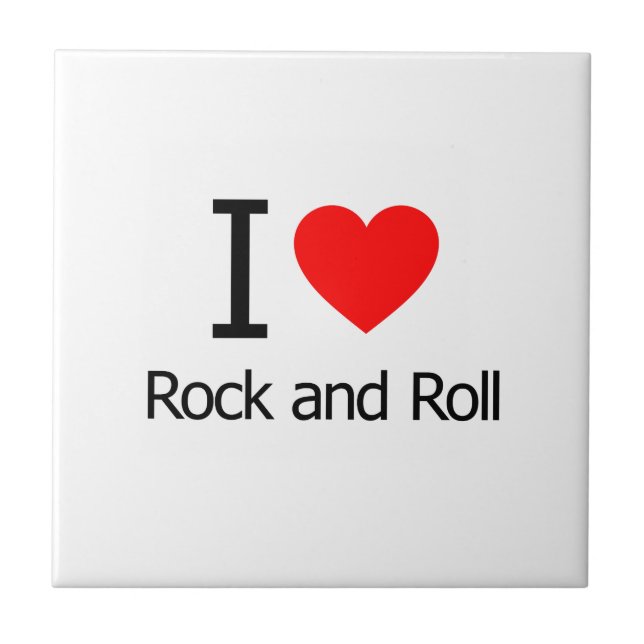 I Love Rock and Roll Tile (Front)