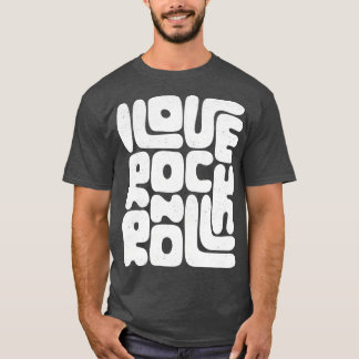 I Love Rock and Roll Vintage Rock Tribute For Musi T-Shirt