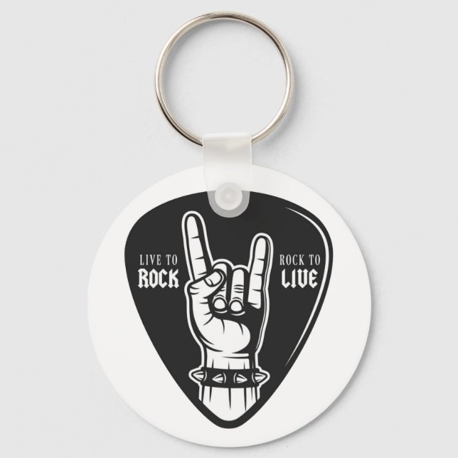 I love rock key ring (Front)