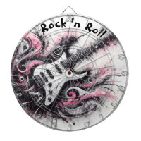 I Love Rock N Roll Electric Guitar Painting