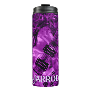 I Love Rock 'N Roll Electric Guitar Personalized Thermal Tumbler