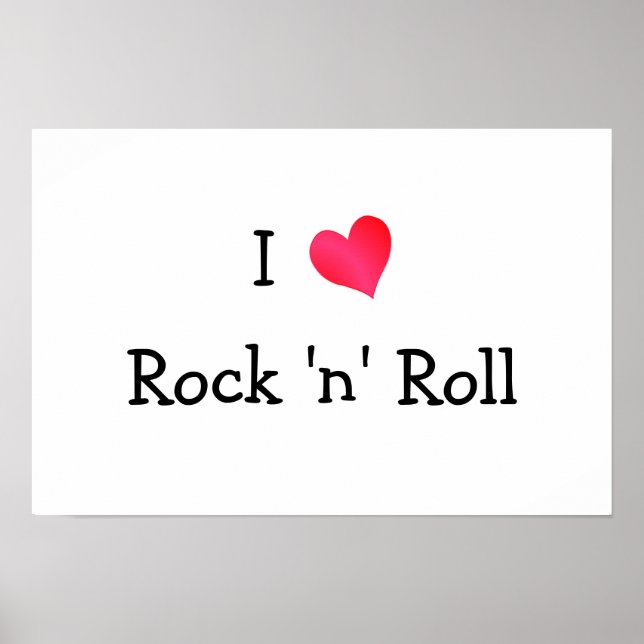 I Love Rock 'n' Roll Poster (Front)