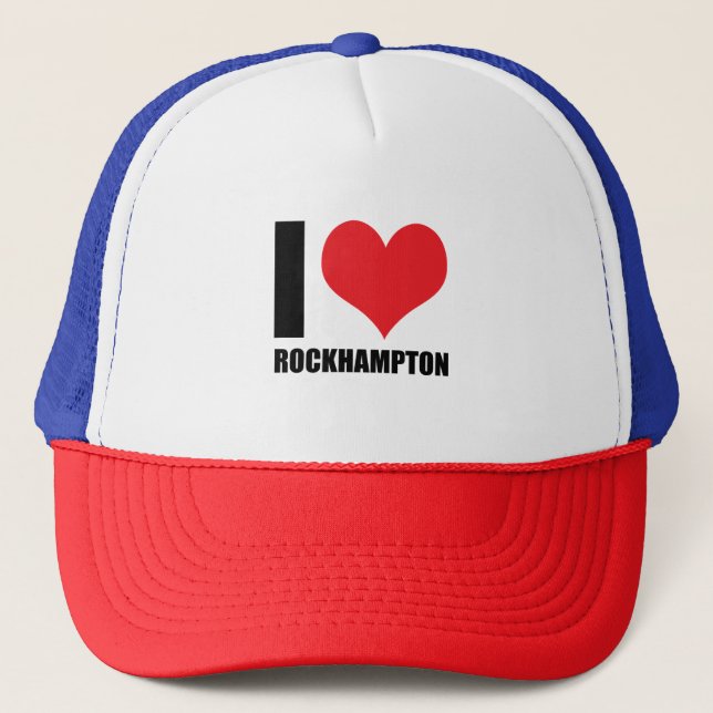 I love Rockhampton Trucker Hat (Front)