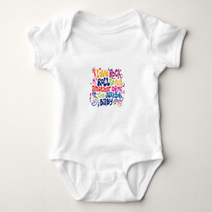 I love rock'n roll baby bodysuit