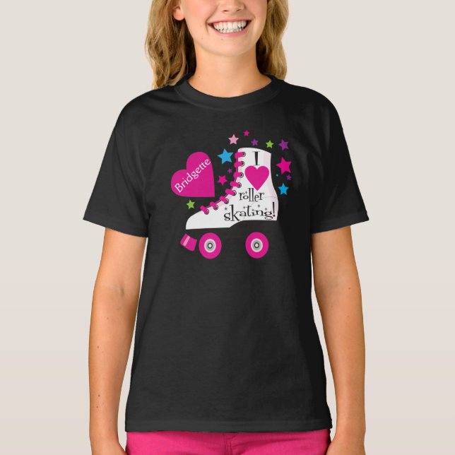 I Love Roller Skating T-Shirt - black (Front)