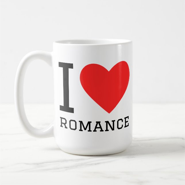 I love romance coffee mug (Left)