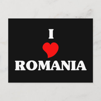 I Love Romania Postcard