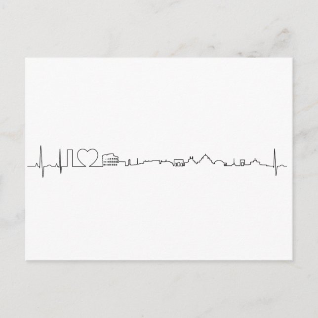 I love Rome (ecg style) souvenir Postcard (Front)