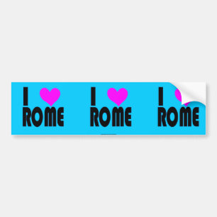 I Love Rome Italy bumper sticker