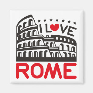 I Love Rome Italy Colosseum Travel Magnet
