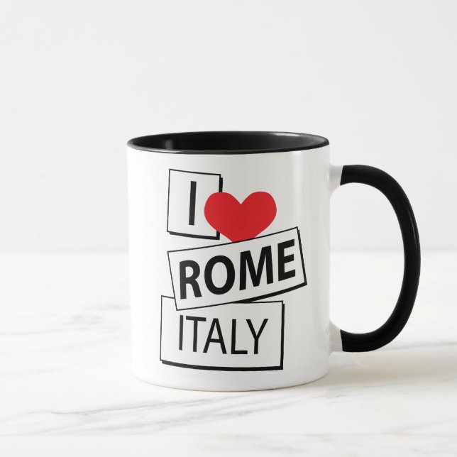 I Love Rome Italy Mug (Right)