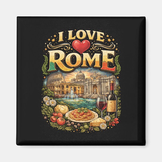 I Love Rome Magnet (Front)