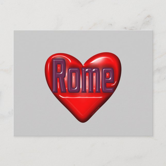 I Love Rome Postcard (Front)