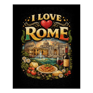 I Love Rome Poster