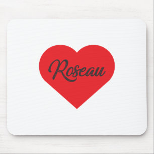 I Love Roseau - Dominica Mouse Pad