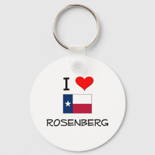 I Love Rosenberg Texas Key Ring
