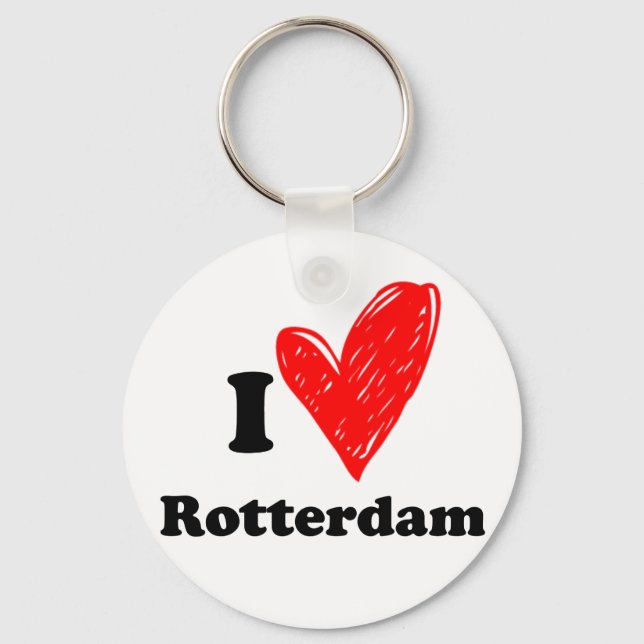 I love Rotterdam Key Ring (Front)