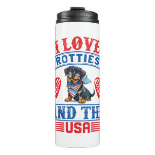 I love Rotties and the USA Thermal Tumbler
