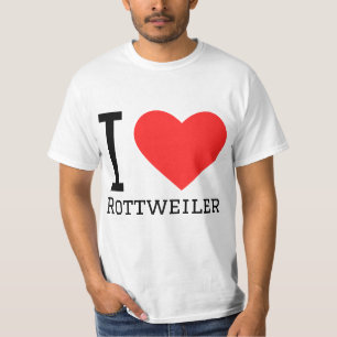 I love Rottweiler T-Shirt