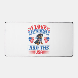 I love Rottweilers and the USA Desk Mat