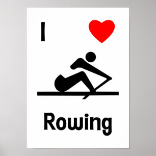 I Love Rowing (2) Poster