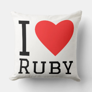 I love Ruby Cushion