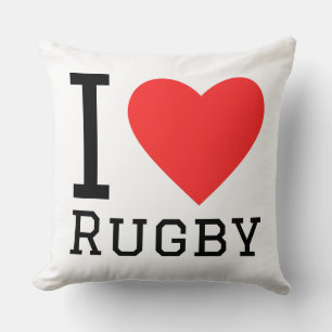 I love rugby cushion