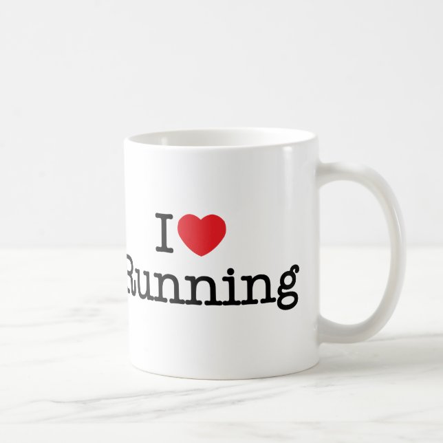 I love running coffee mug (Right)