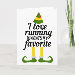 I Love Running, Running's My Favourite Funny Chris Card