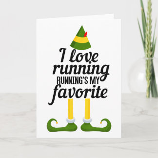 I Love Running, Running's My Favourite Funny Chris Card