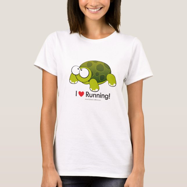 I Love Running - Turtle T-Shirt (Front)