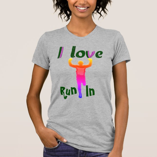 I Love Running with Compassion T-Shirt (Front)